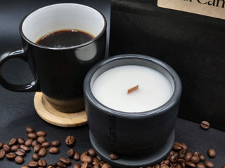 Java Coffee House Scented Concrete Candles & Wax Melts